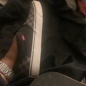 Almost new vans never worn just owned and got dusty picky ass son of mine